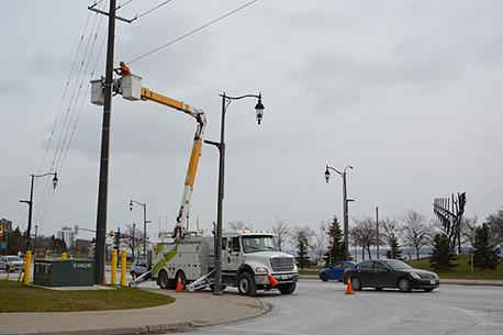 work being conducted on power-lines