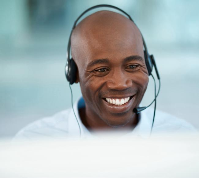 A man talking over the phone